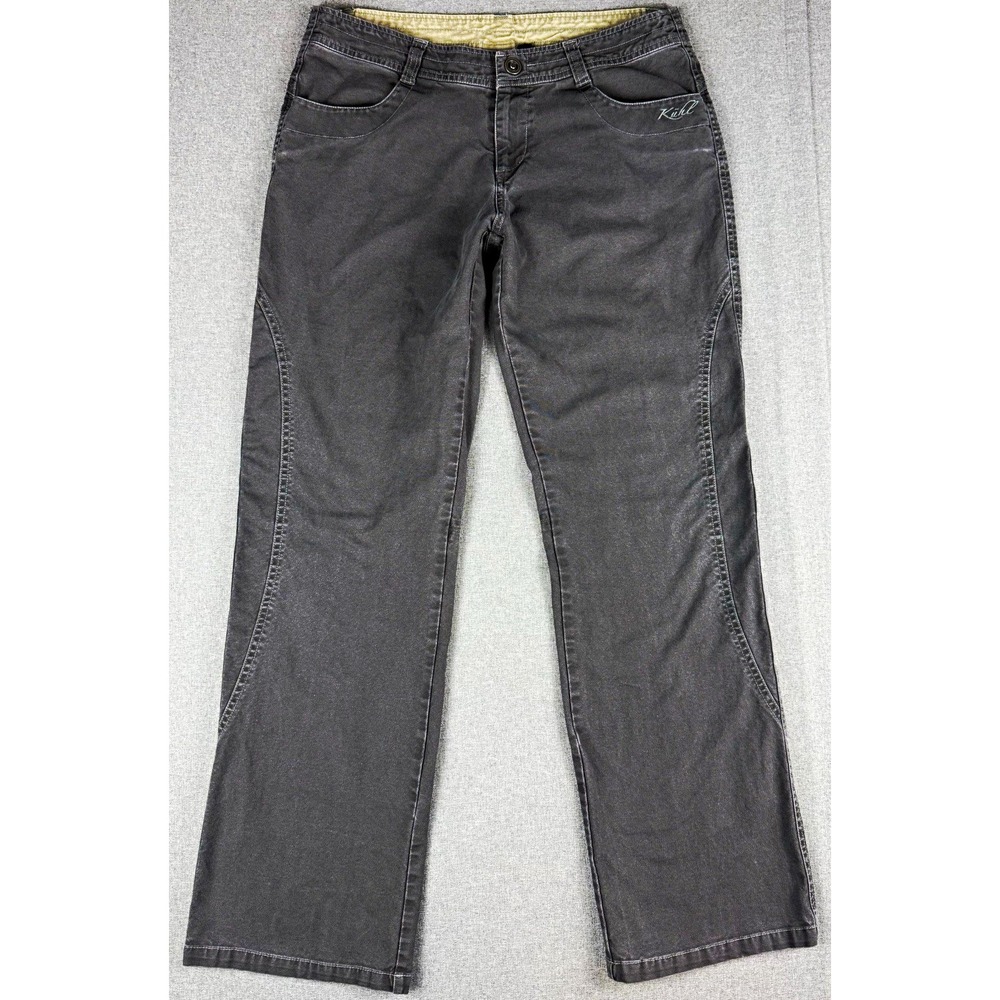 Kuhl Pants Womens 10 Regular Gray Stretch Straight Leg Hiking Outdoor